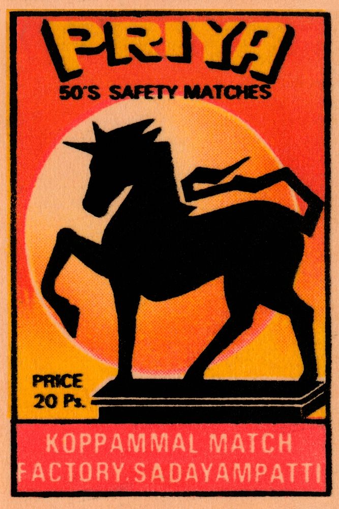 Priya 50s Safety Matches art print by Phillumenart for $57.95 CAD