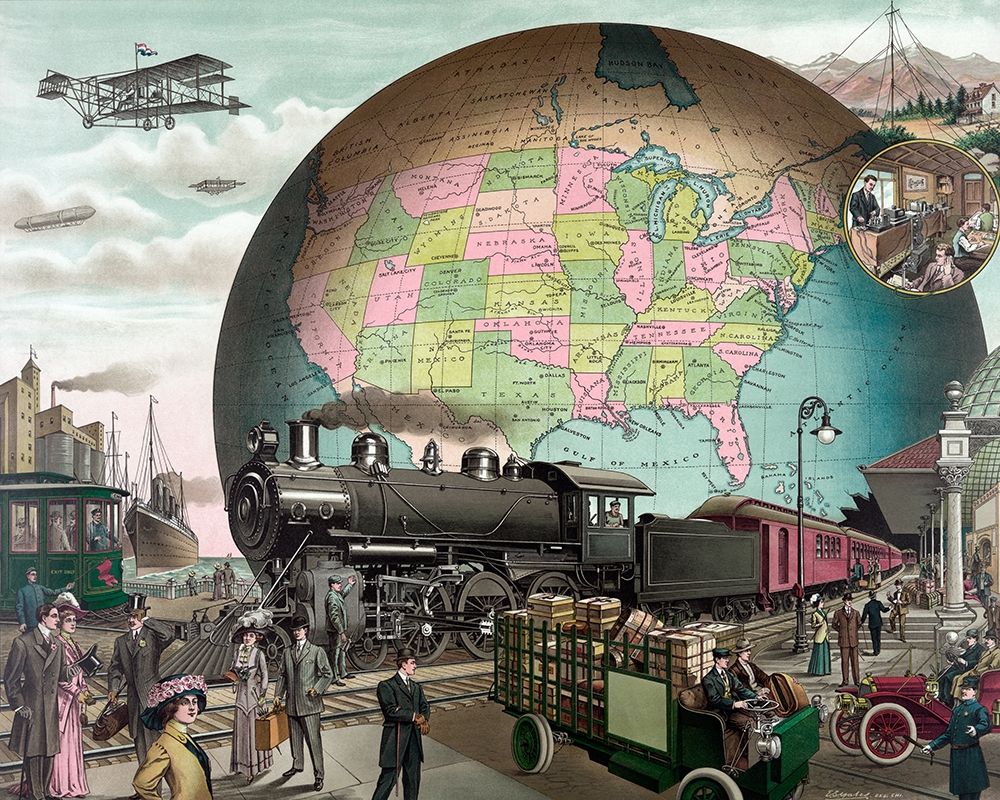 Twentieth Century Transportation art print by Delamont Co. for $57.95 CAD