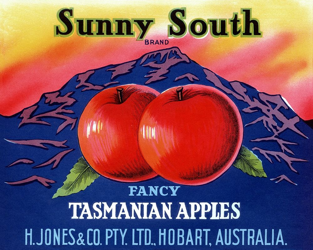 Sunny South Tasmanian Apples art print by Retrolabel for $57.95 CAD