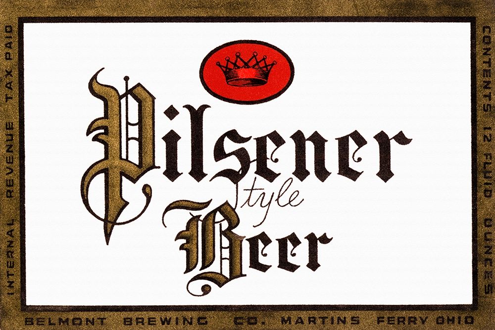 Pilsener Style Beer art print by Vintage Booze Labels for $57.95 CAD