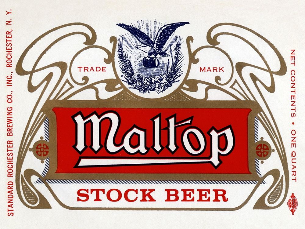 Maltop Stock Beer art print by Vintage Booze Labels for $57.95 CAD