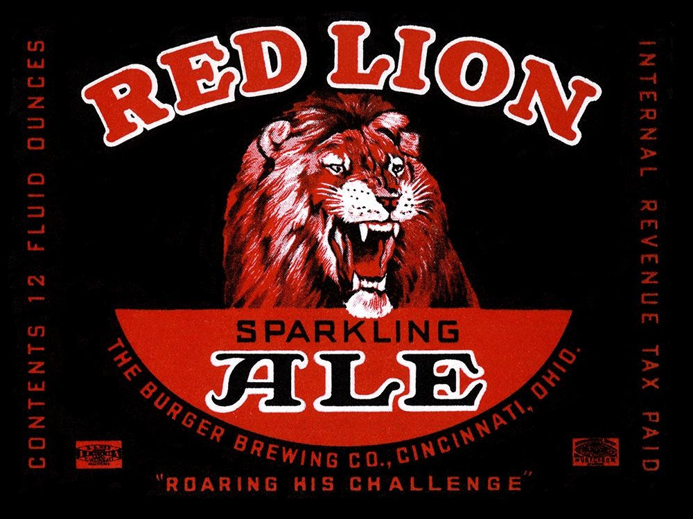 Red Lion Ale art print by Vintage Booze Labels for $57.95 CAD