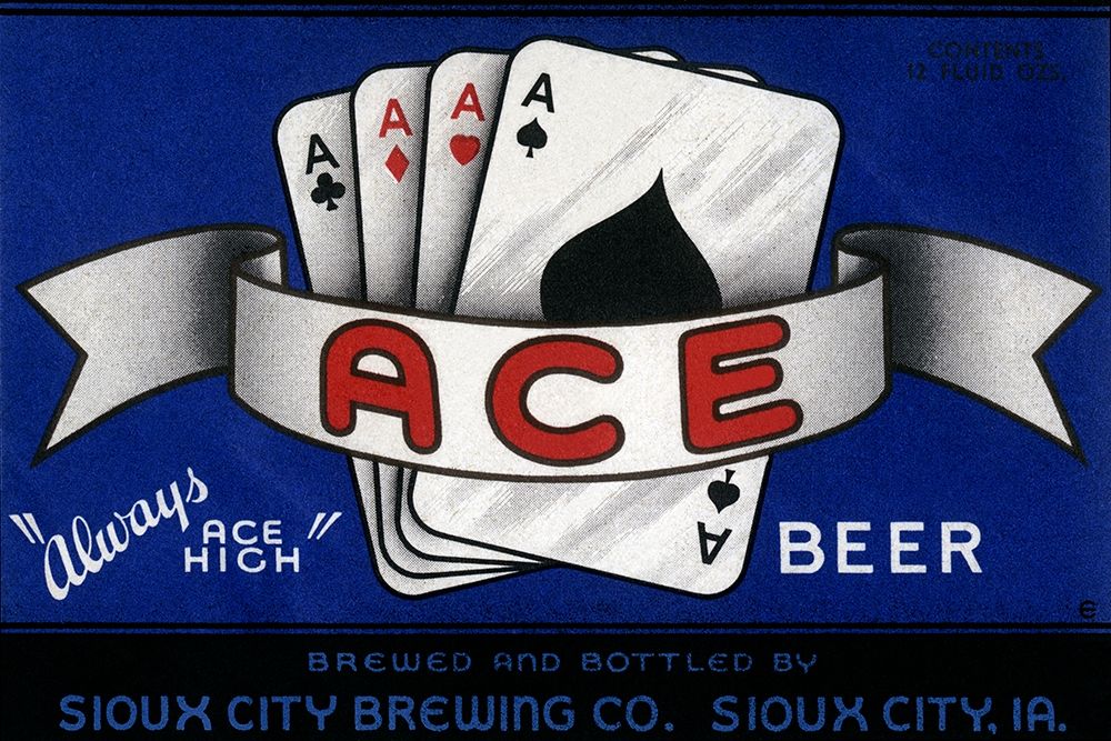 Ace Beer art print by Vintage Booze Labels for $57.95 CAD