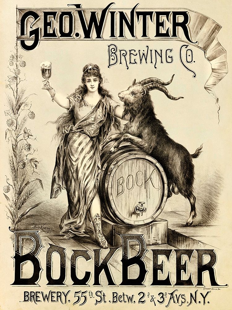 George Winter Brewing Company art print by Vintage Booze Labels for $57.95 CAD