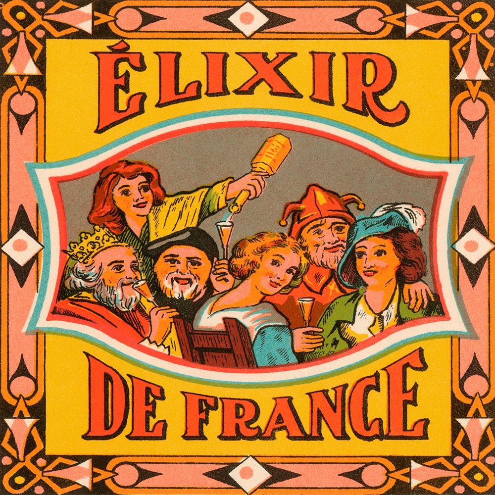 Elixir de France art print by Vintage Booze Labels for $57.95 CAD