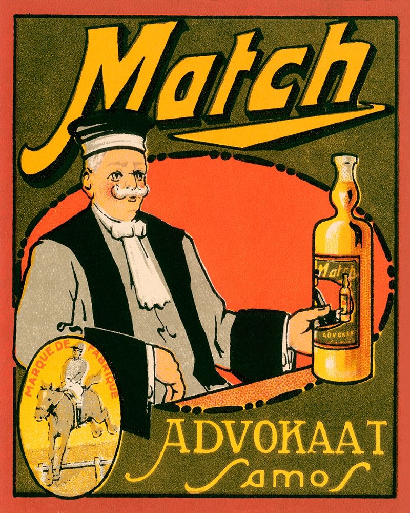 Match Advokaat Samos art print by Vintage Booze Labels for $57.95 CAD