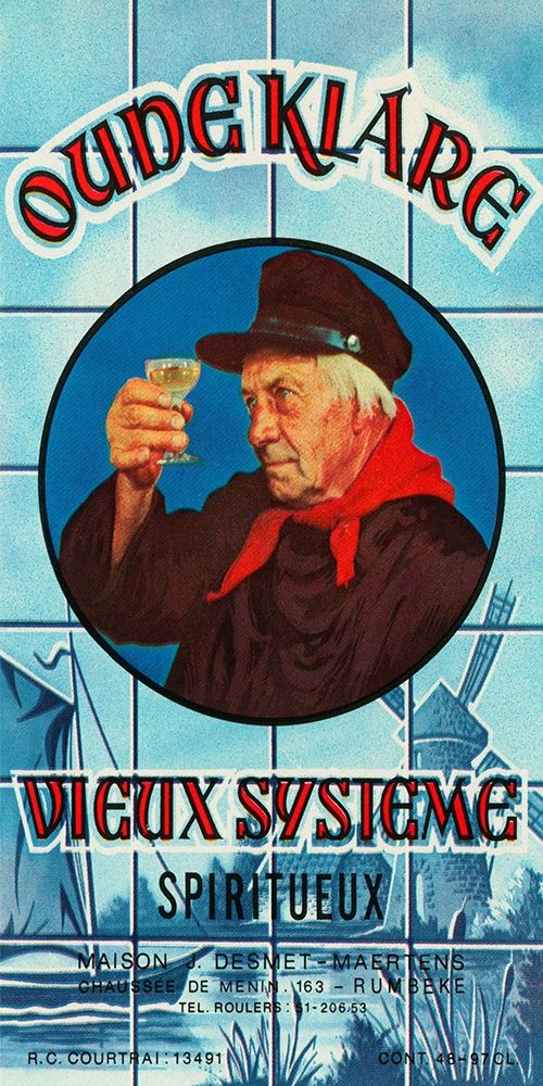 Oudeklare Vieux Systeme Spiritueux art print by Vintage Booze Labels for $57.95 CAD