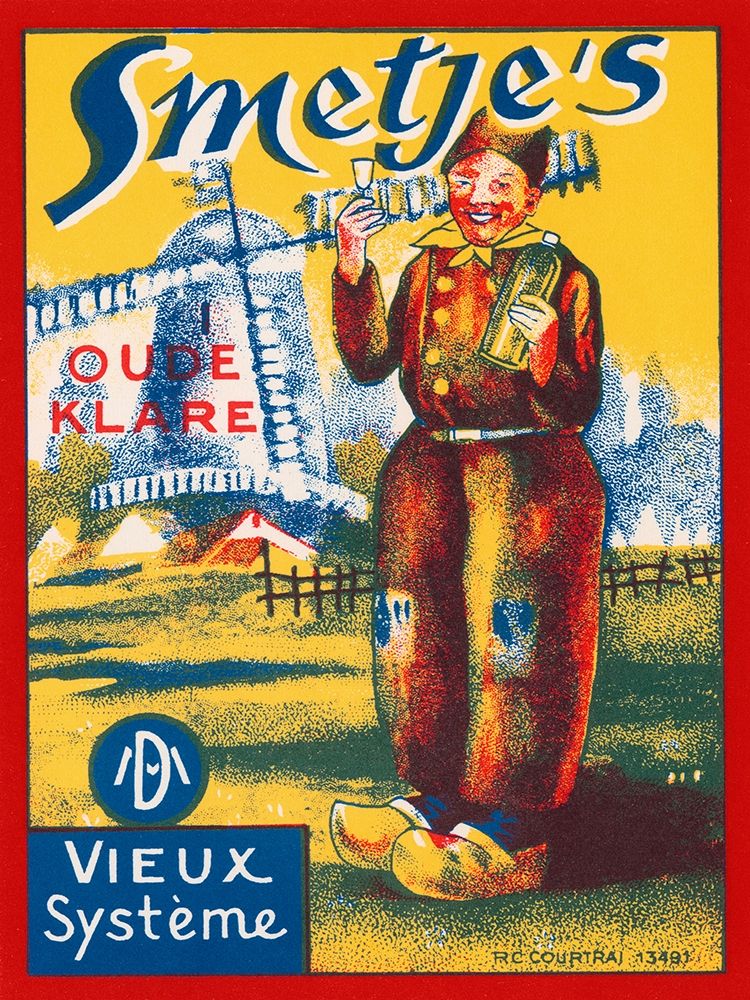 Smetjes Oude Klare art print by Vintage Booze Labels for $57.95 CAD