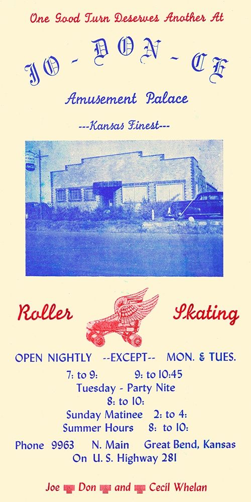 Jo-Don-Ce Amusement Palace Roller Skating art print by Retrorollers for $57.95 CAD