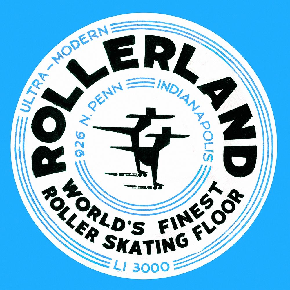 Rollerland Worlds Finest Roller Skating Floor art print by Retrorollers for $57.95 CAD