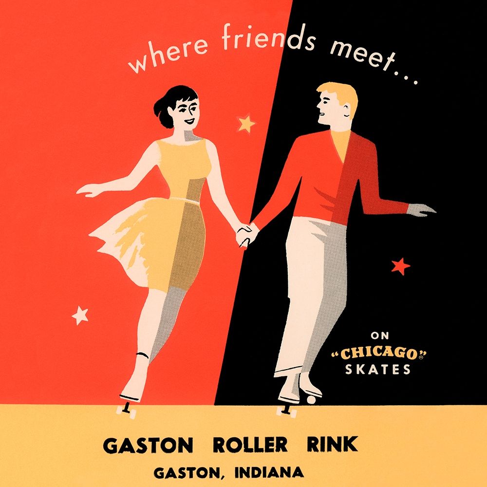 Where Friends Meet art print by Retrorollers for $57.95 CAD