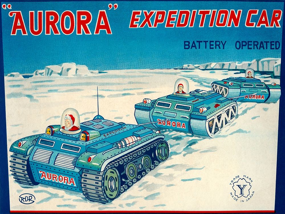 Aurora Expedition Car art print by Retrotrans for $57.95 CAD