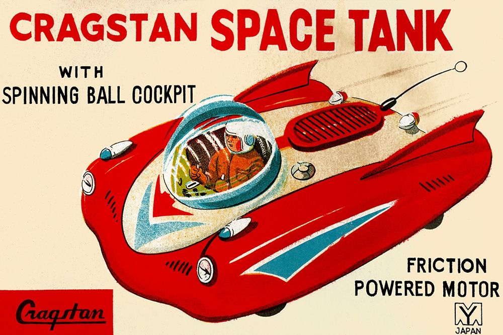 Cragstan Space Tank art print by Retrotrans for $57.95 CAD