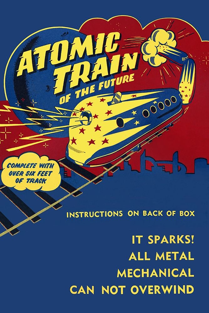Atomic Train of the Future art print by Retrotrans for $57.95 CAD
