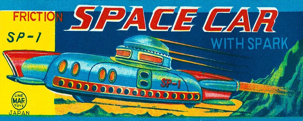 SP-1 Friction Space Car art print by Retrotrans for $57.95 CAD
