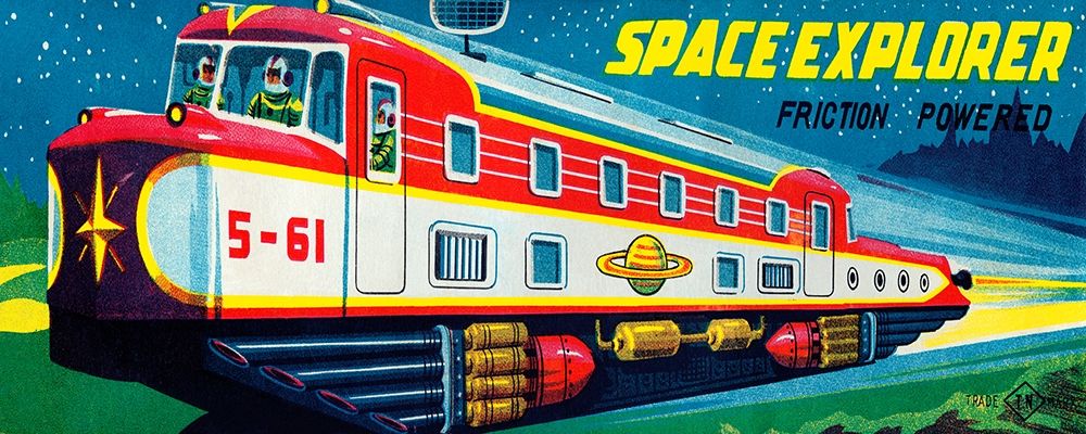 Space Explorer 5-61 art print by Retrotrans for $57.95 CAD