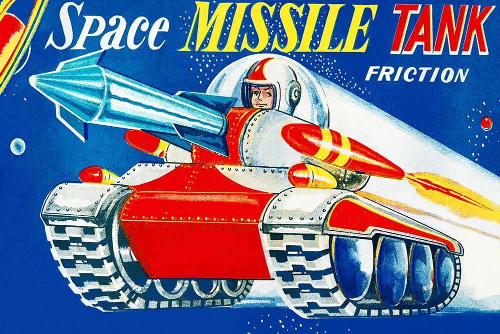 Space Missile Tank art print by Retrotrans for $57.95 CAD