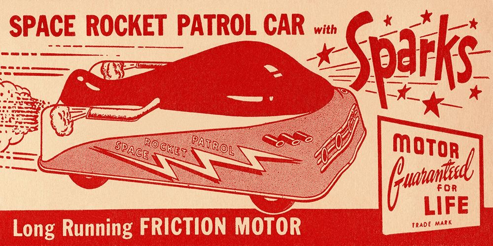 Space Rocket Patrol Car art print by Retrotrans for $57.95 CAD