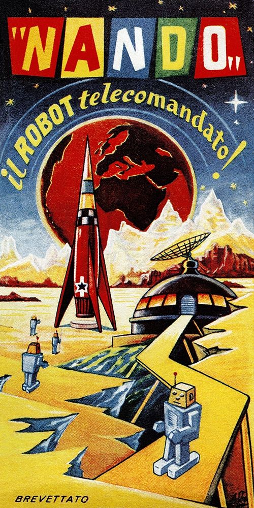 Nando - Il Robot a Telecomando art print by Retrobot for $57.95 CAD
