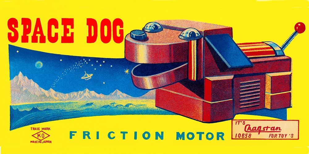 Space Dog art print by Retrobot for $57.95 CAD