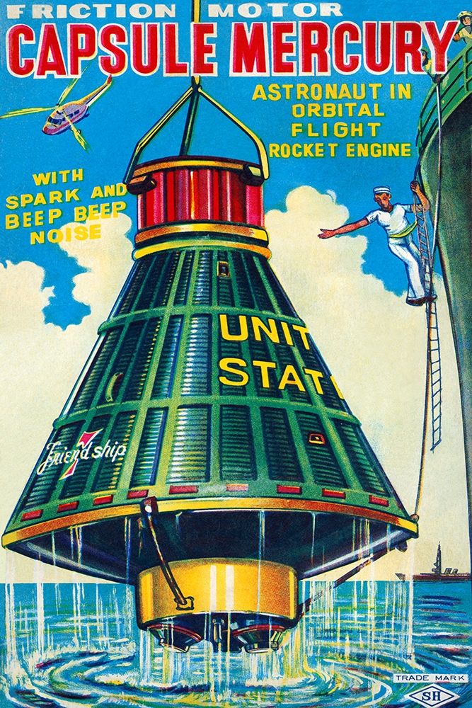Capsule Mercury art print by Retrorocket for $57.95 CAD
