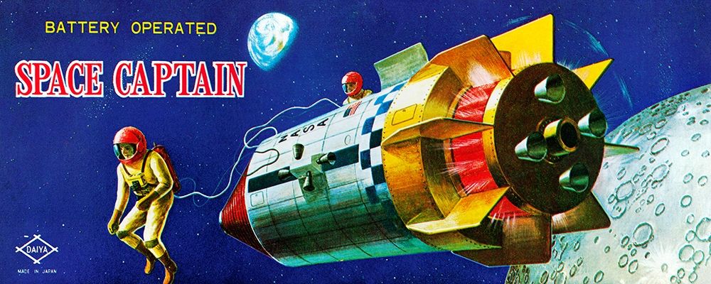 Space Captain art print by Retrorocket for $57.95 CAD