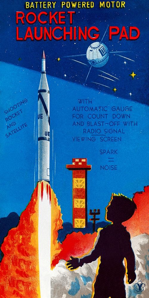 Rocket Launching Pad art print by Retrorocket for $57.95 CAD