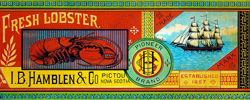 Pioneer Brand Fresh Lobster art print by Retrolabel for $57.95 CAD