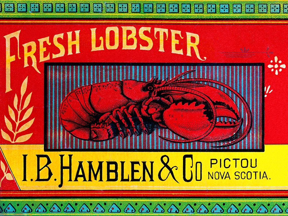 Fresh Lobster art print by Retrolabel for $57.95 CAD