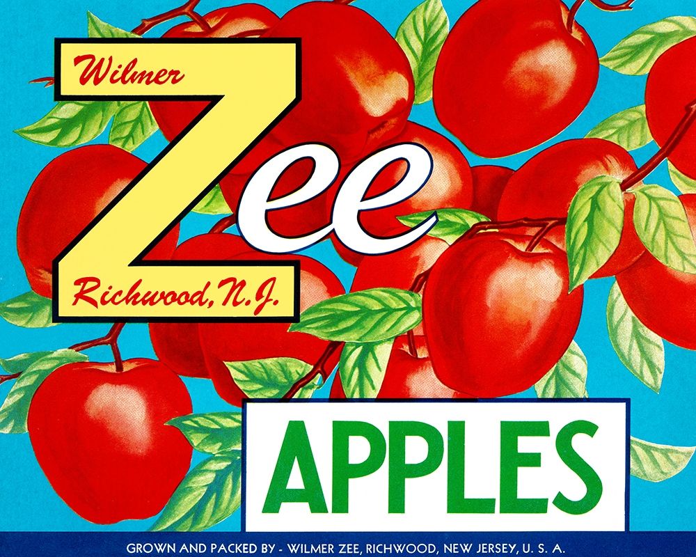 Zee Apples art print by Retrolabel for $57.95 CAD