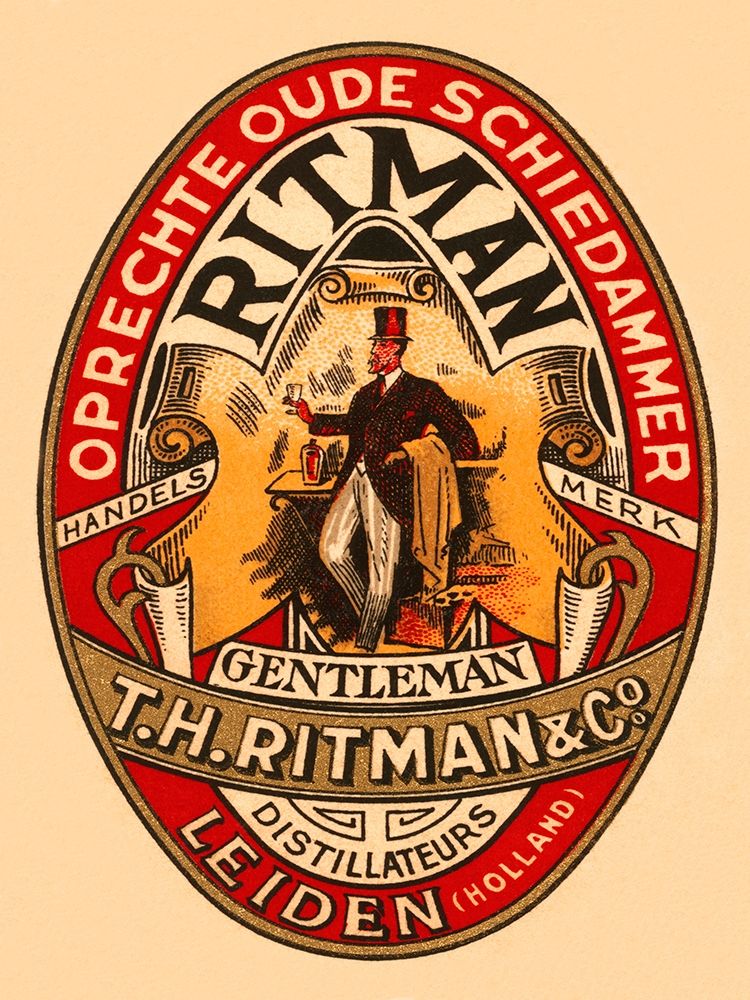 Gentleman Liquor art print by Retrolabel for $57.95 CAD