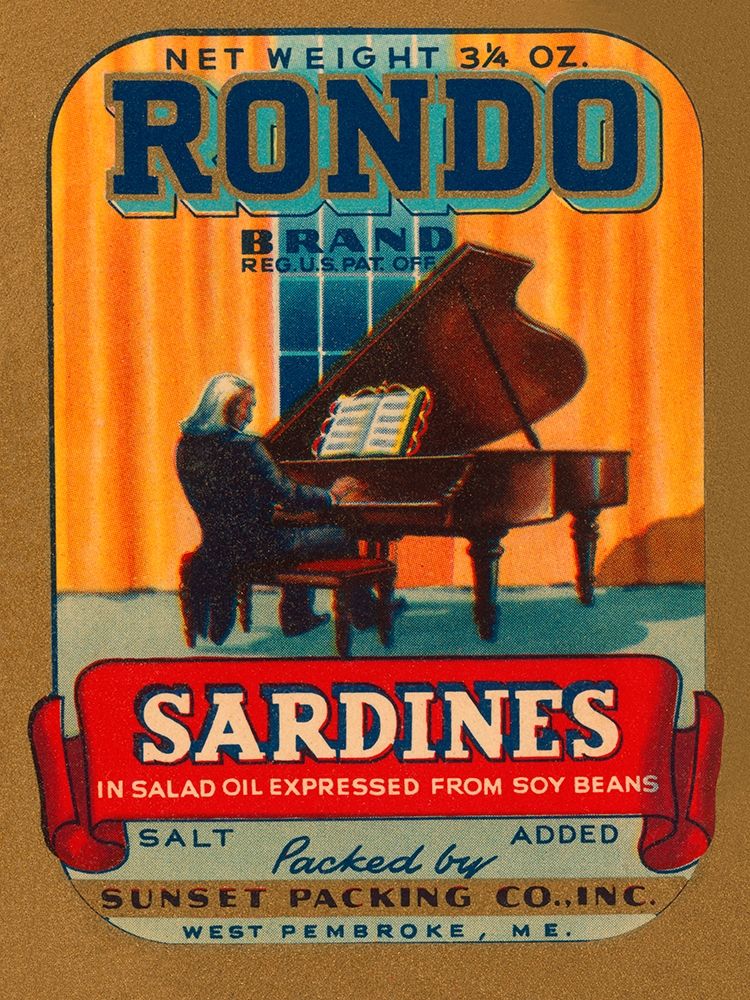 Rondo Brand Sardines art print by Retrolabel for $57.95 CAD