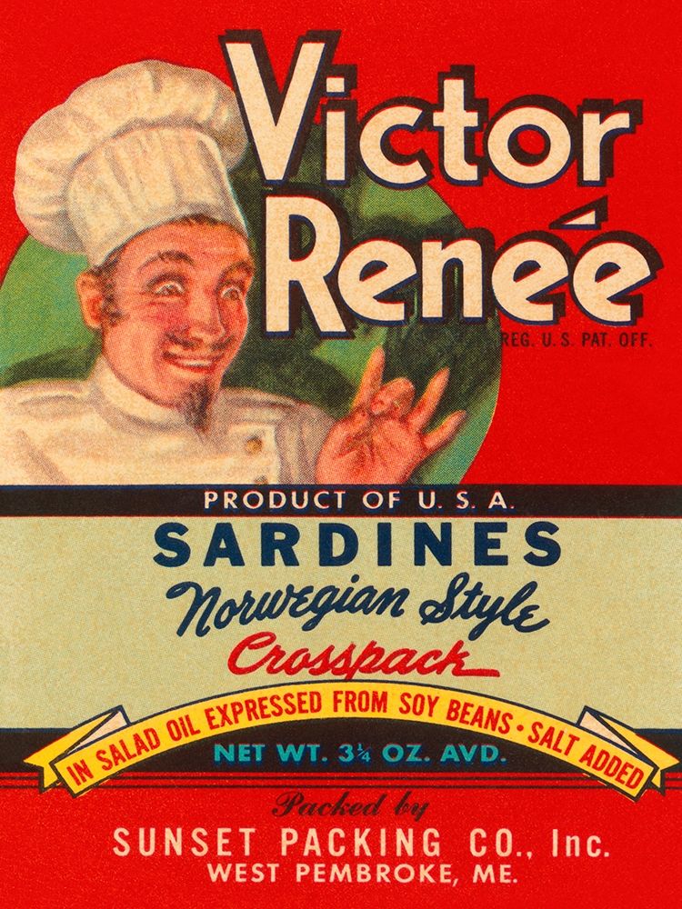 Victor Renee Sardines art print by Retrolabel for $57.95 CAD