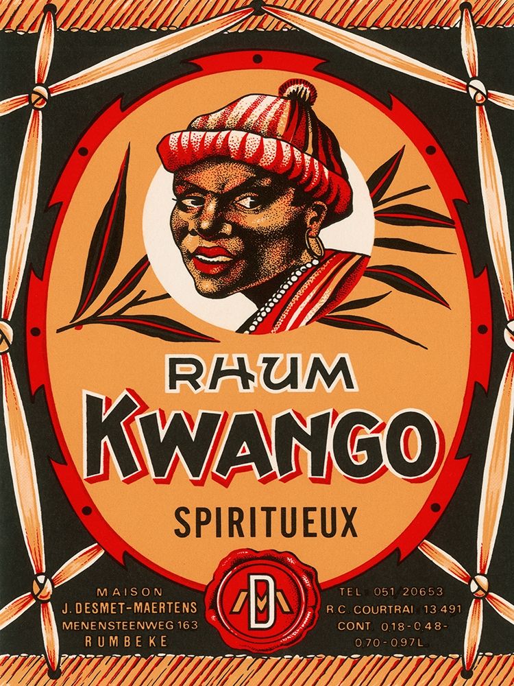 Rhum Kwango art print by Retrolabel for $57.95 CAD