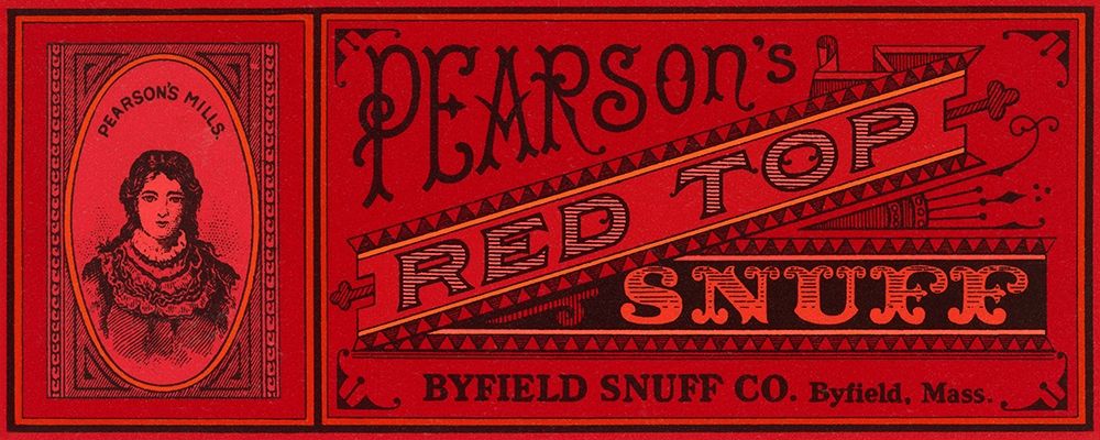 Pearsons Red Top Snuff art print by Retrolabel for $57.95 CAD