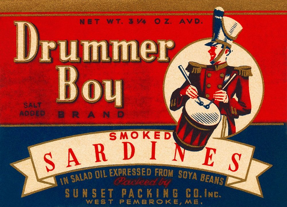 Drummer Boy Smoked Sardines art print by Retrolabel for $57.95 CAD