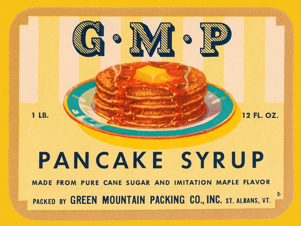 G.M.P. Pancake Syrup art print by Retrolabel for $57.95 CAD