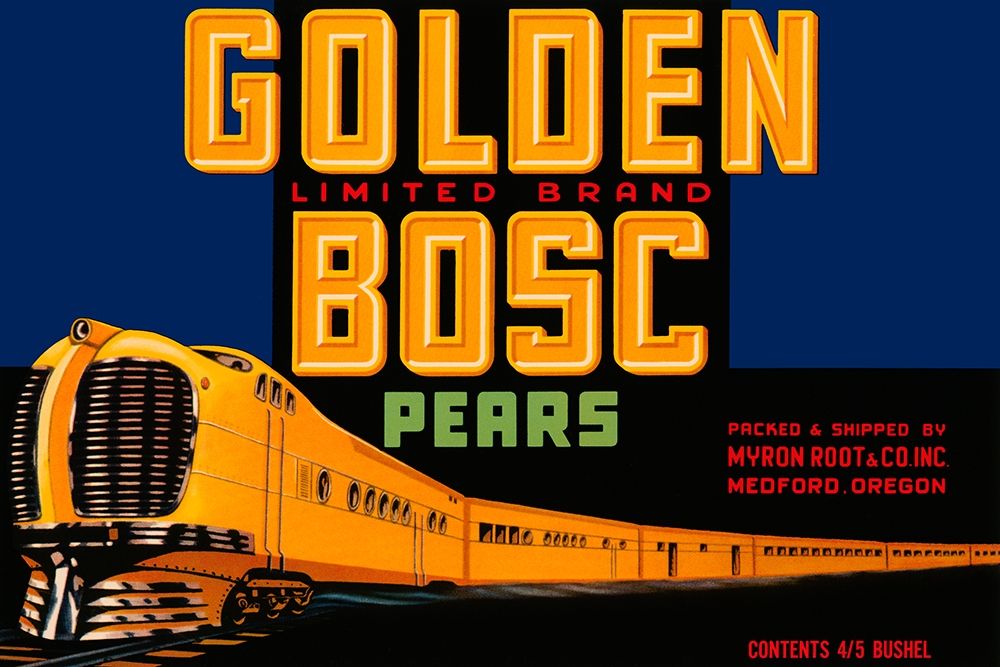 Golden Bosc Limited Edition Pears art print by Retrolabel for $57.95 CAD