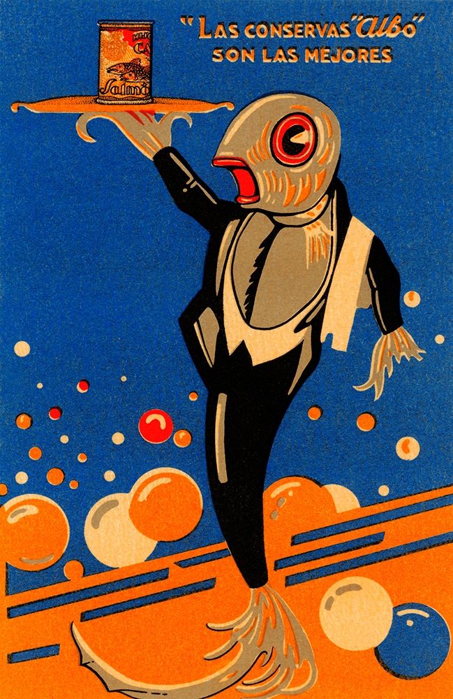Las conservas Albo son las mejores art print by Retrolabel for $57.95 CAD