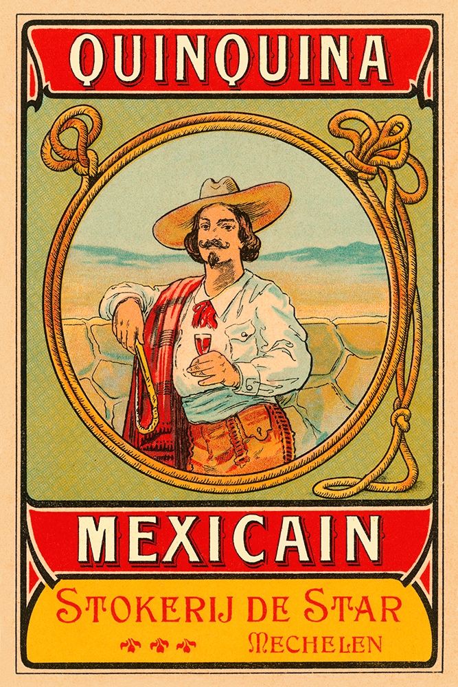 Quinquina Mexican art print by Retrolabel for $57.95 CAD