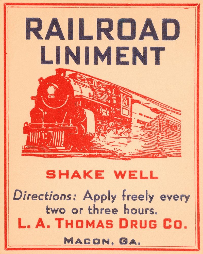 Railroad Liniment art print by Vintage Booze Labels for $57.95 CAD