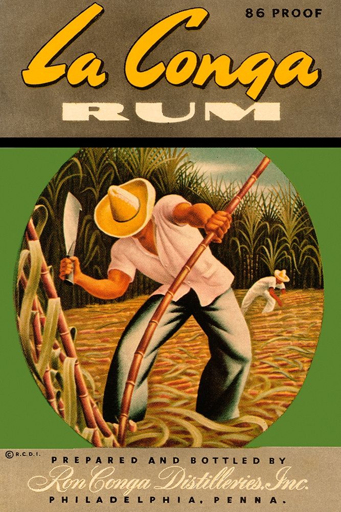 La Conga Rum art print by Vintage Booze Labels for $57.95 CAD
