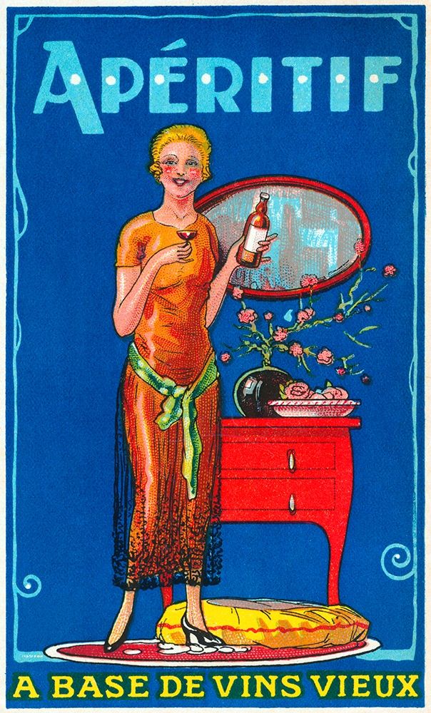 Aperitif art print by Vintage Booze Labels for $57.95 CAD