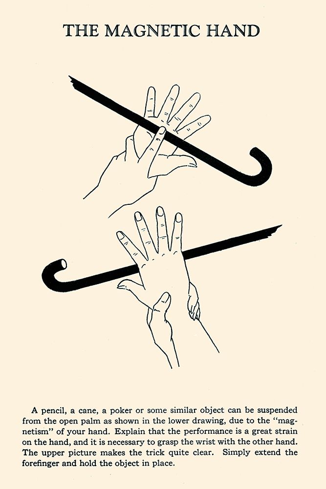 The Magnetic Hand art print by Retromagic for $57.95 CAD