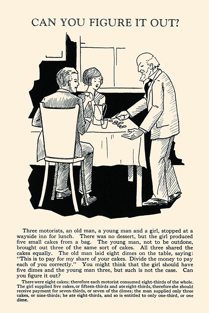 Can You Figure it Out art print by Retromagic for $57.95 CAD