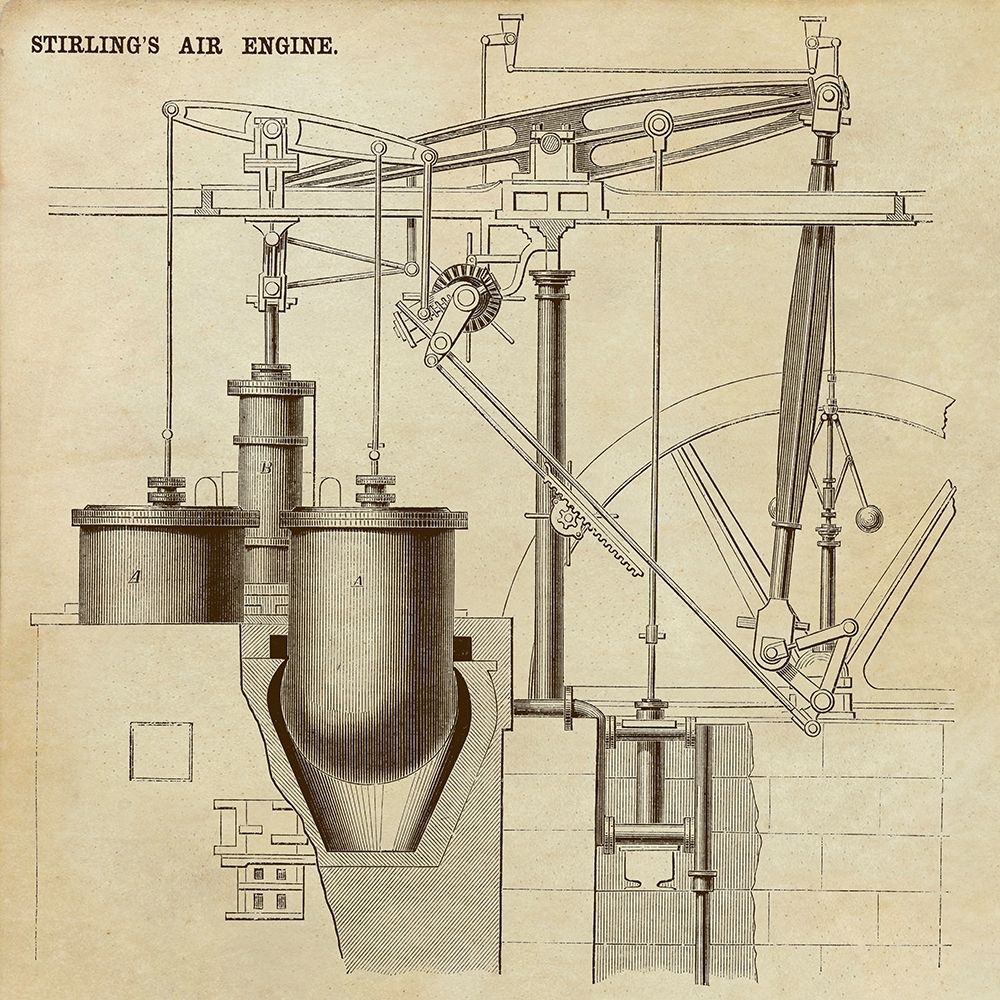 Stirlings Air Engine art print by Inventions for $57.95 CAD