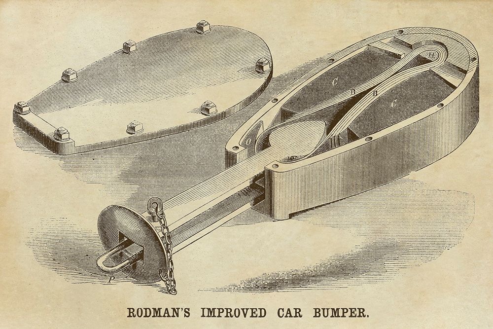 Rodmans Improved Car Bumper art print by Inventions for $57.95 CAD