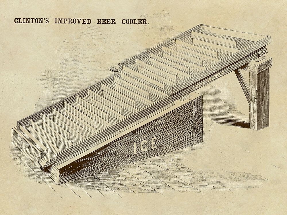 Clintons Improved Beer Cooler art print by Inventions for $57.95 CAD