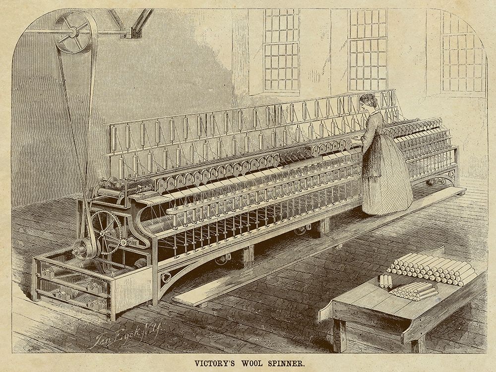 Victorys Wool Spinner art print by Inventions for $57.95 CAD