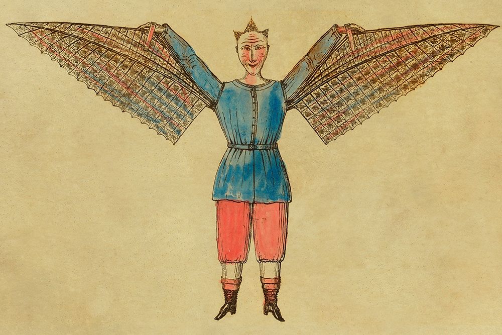 Man with Wings art print by Inventions for $57.95 CAD